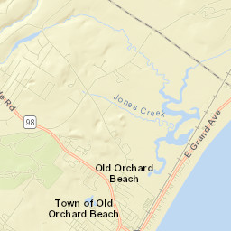 Old Orchard Beach Street Map