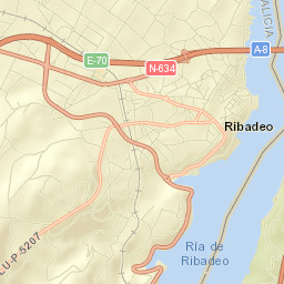 Ribadeo Street Map