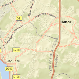 Boucau Street Map