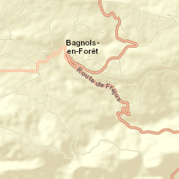 Bagnols-en-Forêt Street Map
