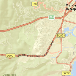 Mandelieu-la-Napoule Street Map