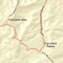 Casciana Terme Street Map