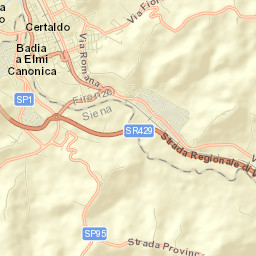 Certaldo Street Map