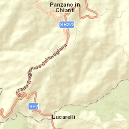 Panzano in Chianti Street Map