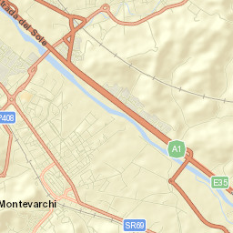 Montevarchi Street Map