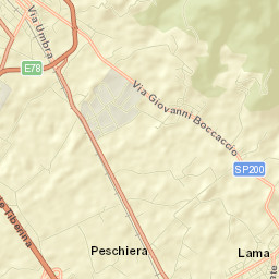 San Giustino Street Map