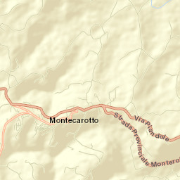Montecarotto Street Map