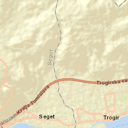 Grad Trogir Street Map