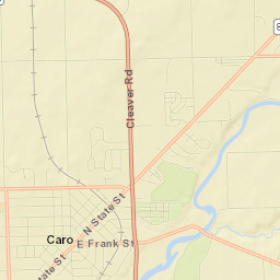Caro Street Map