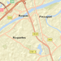 Roquettes Street Map