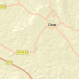 Caux Street Map