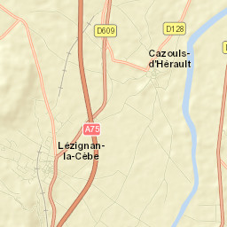 Lézignan-la-Cèbe Street Map