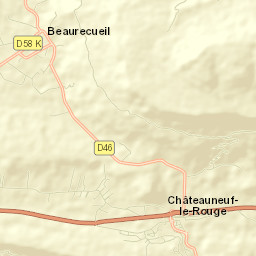 Châteauneuf-le-Rouge Street Map