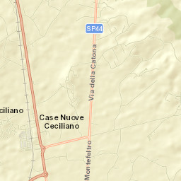Chiassa-Tregozzano Street Map