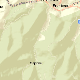 Frontone Street Map