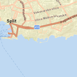 Split Street Map