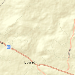 Lovreć Street Map