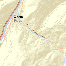 Foča Street Map