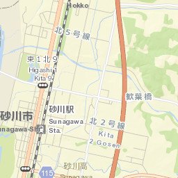 Sunagawa-shi Street Map