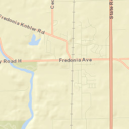 Fredonia Street Map
