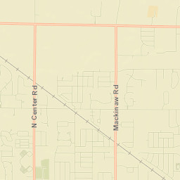 Saginaw Township North Street Map