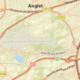 Anglet Street Map