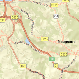 Mouguerre Street Map