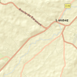 Lombez Street Map