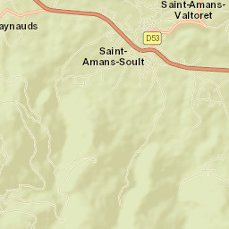 Saint-Amans-Valtoret Street Map