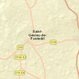 Saint-Geniès-de-Fontedit Street Map