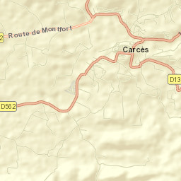 Carcès Street Map