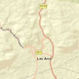 Les Arcs Street Map