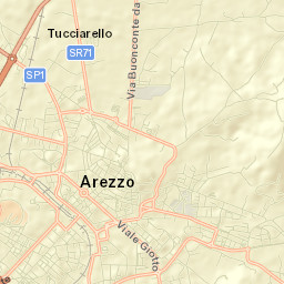 Arezzo Street Map