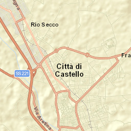 Città di Castello Street Map