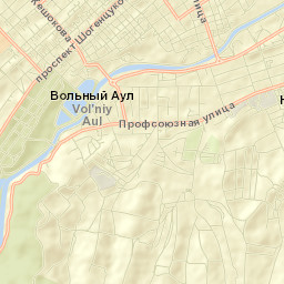 Vol’nyy Aul Street Map