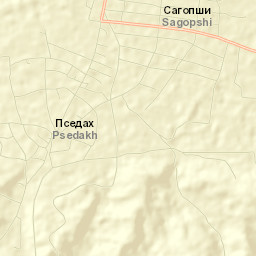 Psedakh Street Map