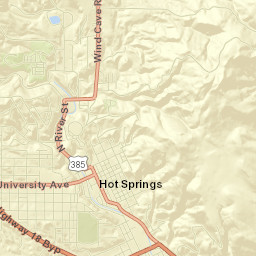 Hot Springs Street Map