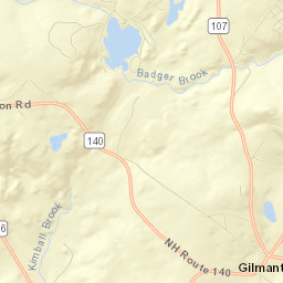 Gilmanton Street Map