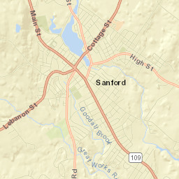 Sanford Street Map