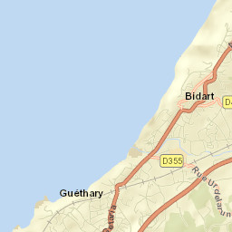 Guéthary Street Map