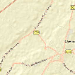 Lherm Street Map
