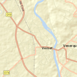 Venerque Street Map