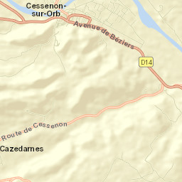 Cessenon-sur-Orb Street Map