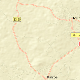 Tourbes Street Map