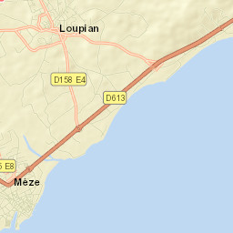 Loupian Street Map