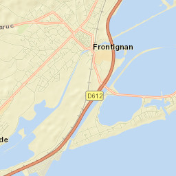 Frontignan Street Map