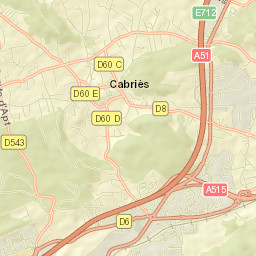 Cabriès Street Map