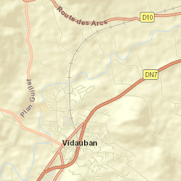 Vidauban Street Map