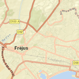 Fréjus Street Map