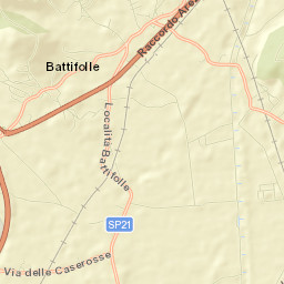 Battifolle-Ruscello-Poggiola Street Map